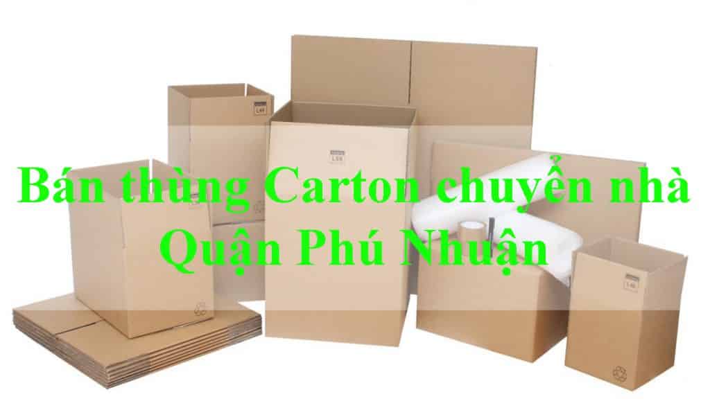 Bán thùng Carton chuyển nhà Phú Nhuận