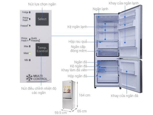 Cấu tạo chi tiết của tủ lạnh